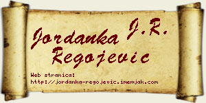 Jordanka Regojević vizit kartica